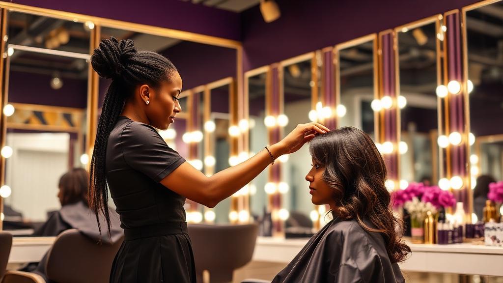 Beauty salon styling